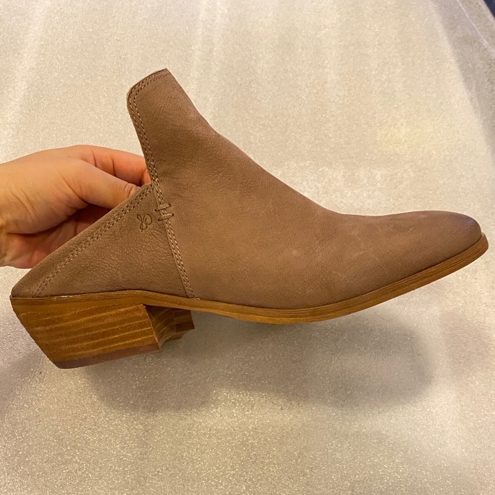 Sam Edelman taupe leather boots size 7.5 new - Picture 1 of 5